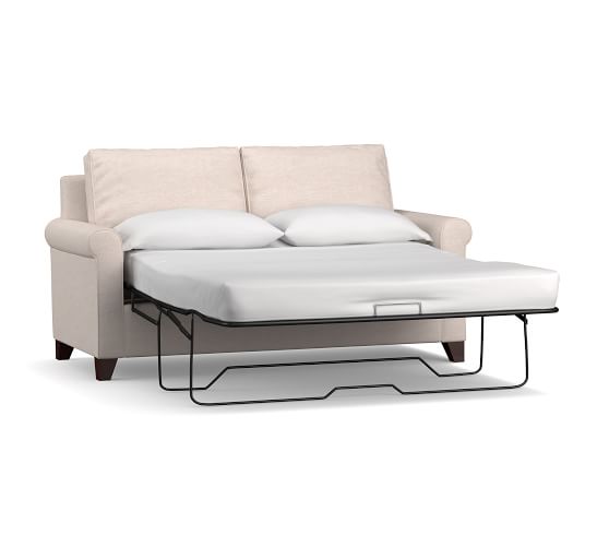 Cameron Roll Arm Upholstered Sleeper Sofa With Memory Foam Cameron Roll Arm Upholstered Sleeper
