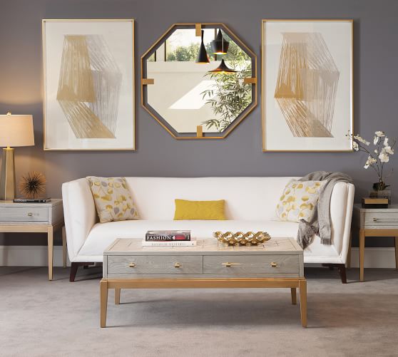 Essex Octagon Wall Mirror Pottery Barn