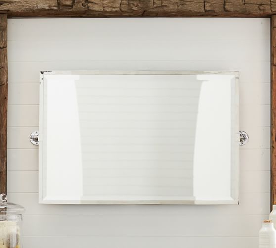 Kensington Pivot Wide Rectangular Wall Mirror Pottery Barn Pivot Wide Rectangular Wall Mirror