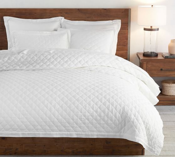 White Bedding Pottery Barn