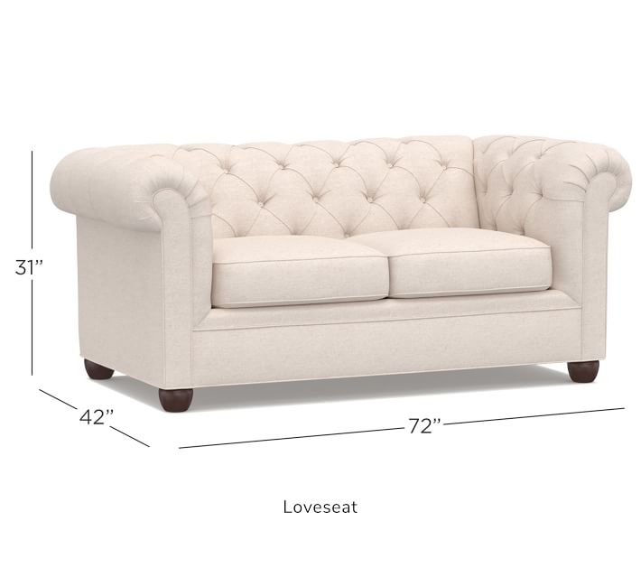 Chesterfield Fabric Sofa Pottery Barn