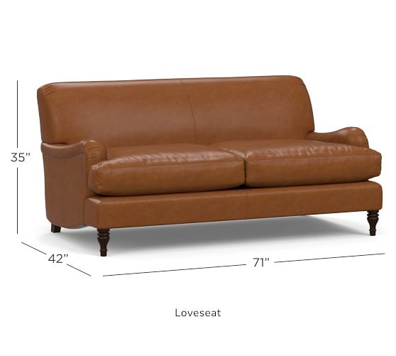 Carlisle Leather Sofa Pottery Barn