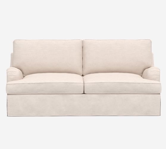 Pb English Arm Slipcovered Sleeper Sofa With Memory Foam Mattress Pb English Arm Slipcovered Sleeper Sofa