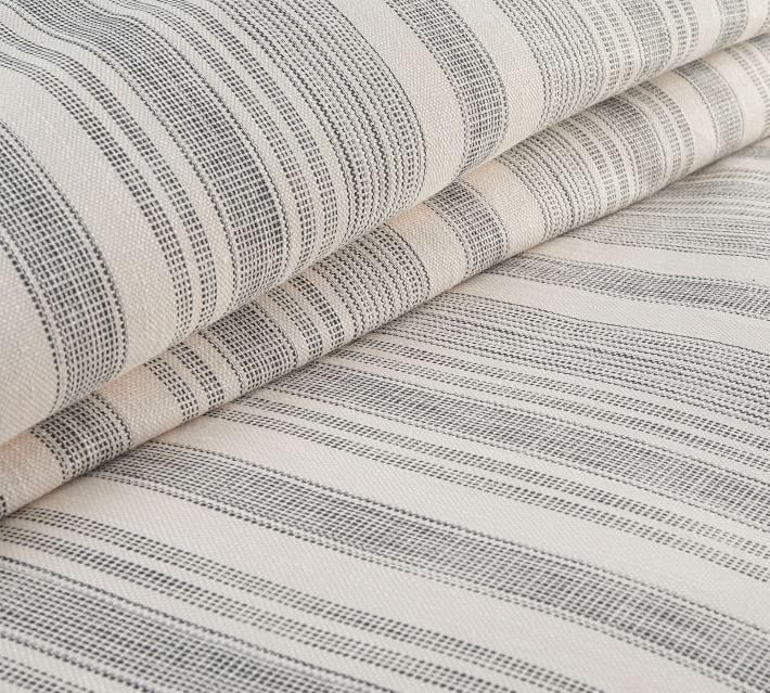 Hawthorn Stripe Cotton Duvet Cover & Shams Charcoal Pottery Barn