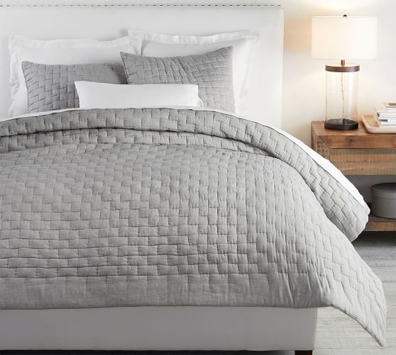 Gray Bedding Pottery Barn