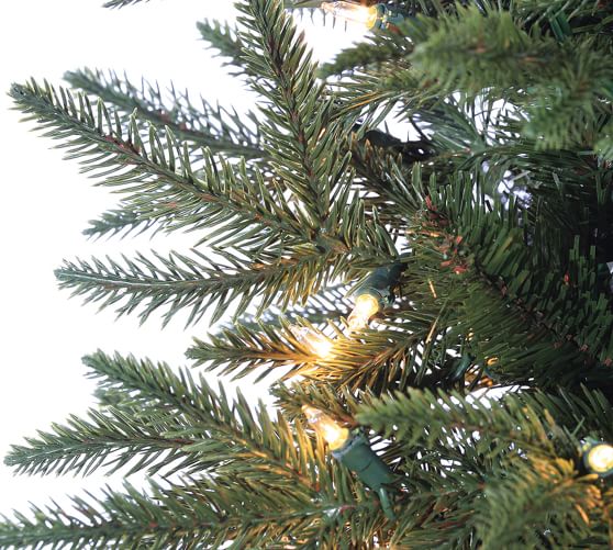 Pre Lit Christmas Trees Artificial Christmas Trees Pottery Barn