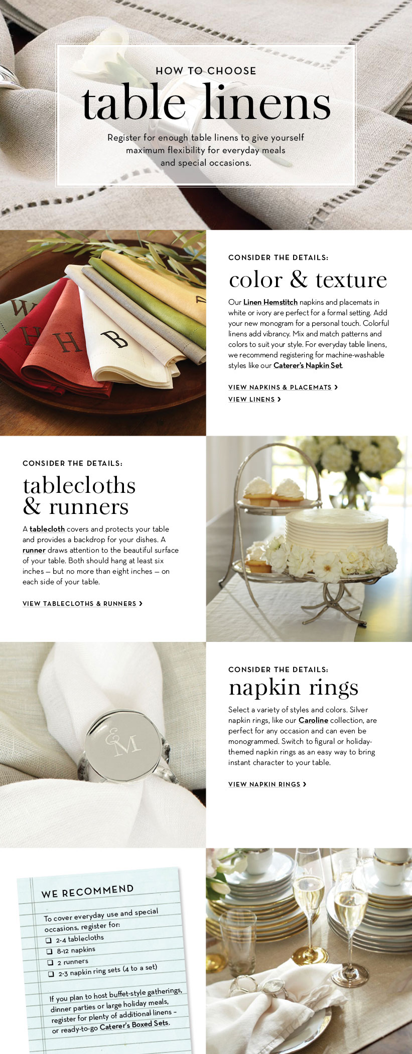 How to Choose Table Linens