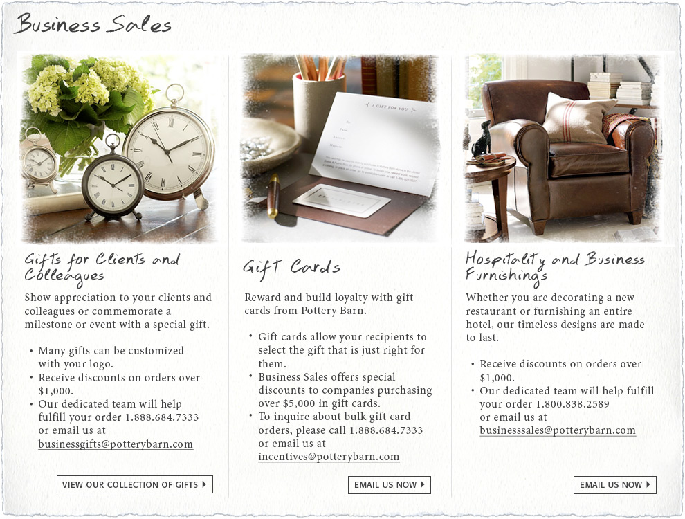 Business S Pottery Barn