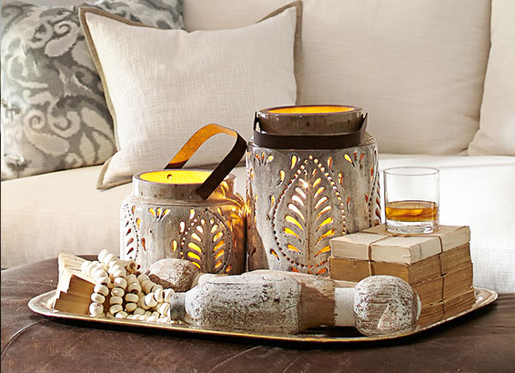 How To Decorate A Coffee Table Pottery Barn Decorating A Coffee Table
