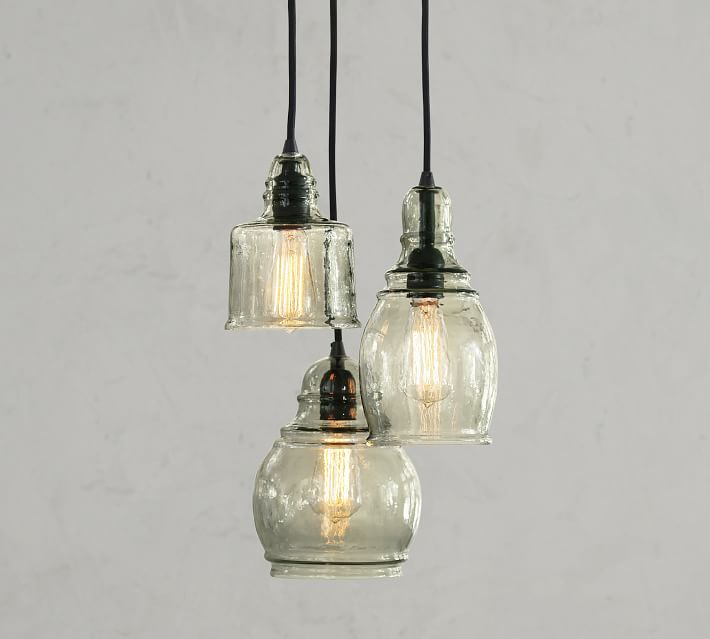 Paxton Glass 3 Light Pendant Pottery Barn