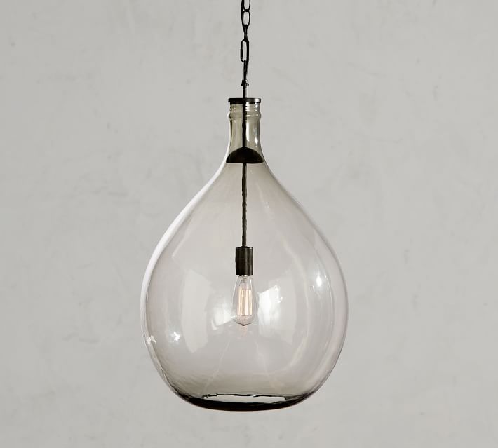 Clift Oversized Glass Pendant Light Pottery Barn