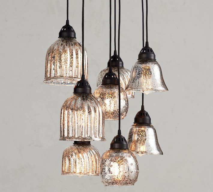 Kenzie Mercury Chandelier Pottery Barn