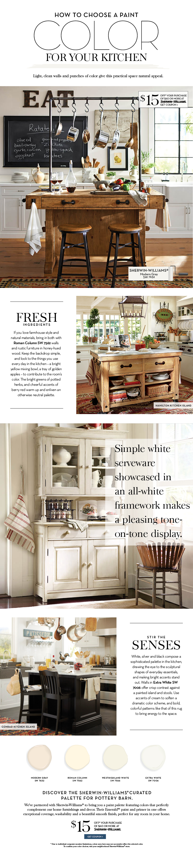 Choose A Paint Color For Your Kitchen Pottery Barn